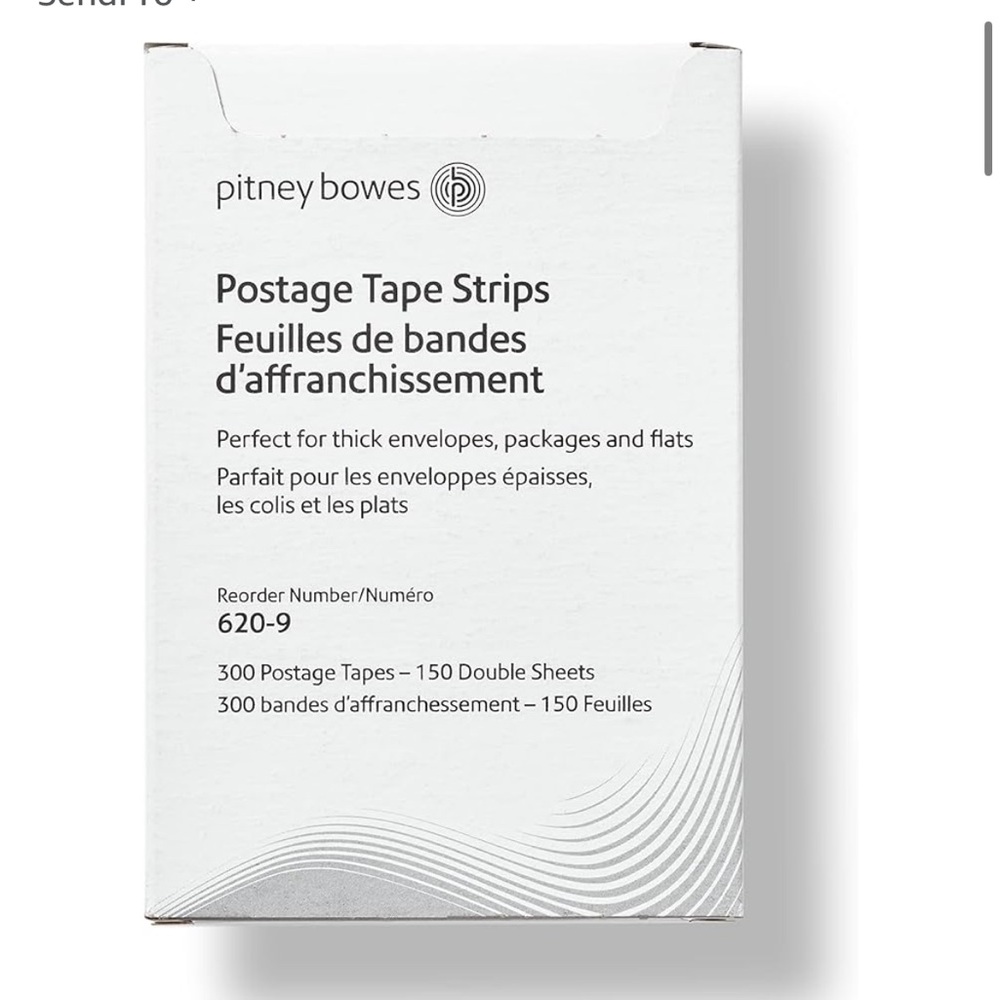 Pitney Bowes Postage Tape Strips